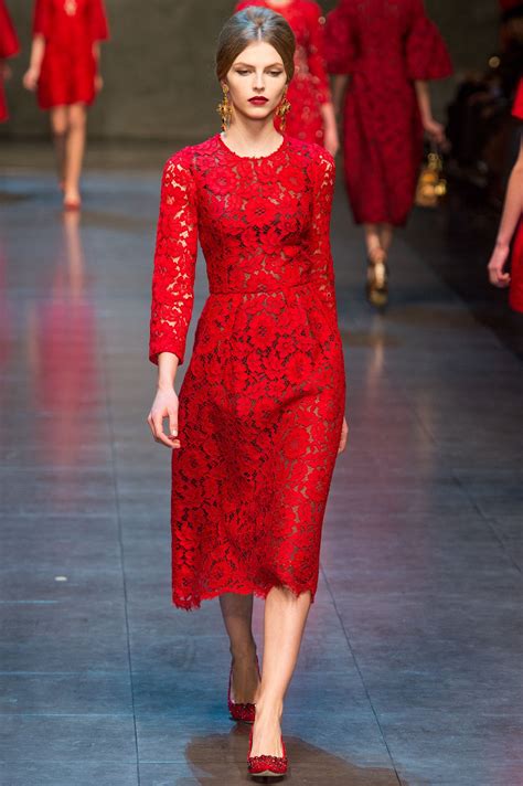 dolce gabbana lace dress runway|dolce and gabbana famous dresses.